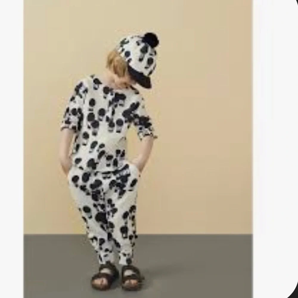 Kids Black and White Patterned Pants by Papu Stories